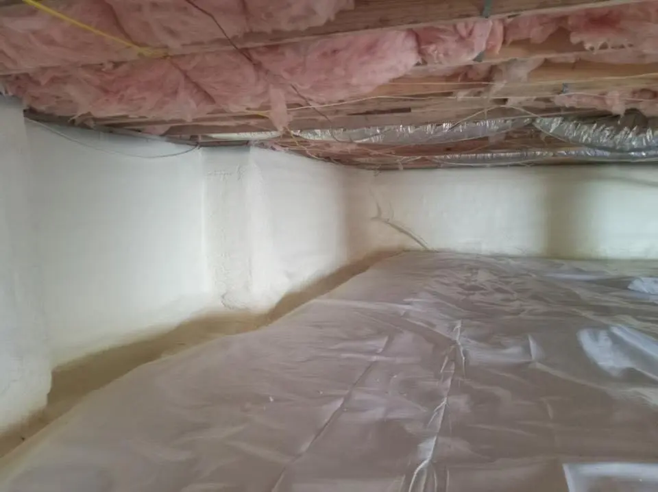 Crawl space encapsulation with closed-cell spray foam for Metal Roof Coating in Olmsted Falls
